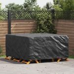 Husă pentru mobilier de exterior Negru 180 x 190 x 85 cm 600D GartenMobel Dekor