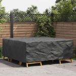 Husă pentru mobilier de exterior Negru 200 x 200 x 90 cm 600D GartenMobel Dekor