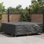 Husă pentru mobilier de exterior Negru 220 x 220 x 70 cm 600D GartenMobel Dekor