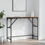 Măsuță consolă, stejar fumuriu, 100x32x75 cm, lemn prelucrat GartenMobel Dekor