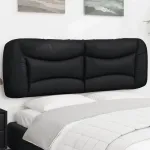 Pernă pentru tăblie de pat, negru, 152 cm, piele artificială GartenMobel Dekor