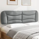 Pernă tăblie de pat, gri deschis, 193 cm, material textil GartenMobel Dekor
