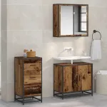 Bufet cu sertar Lemn vechi 35.5 x 35 x 76 cm Lemn compozit GartenMobel Dekor