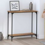 Masă de consolă Lemn vechi 75 x 30.5 x 75 cm Lemn compozit GartenMobel Dekor