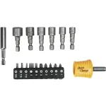 Set biti si tubulare 1/4" cu maner topex 39D361 HardWork ToolsRange