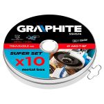 Disc debitare metal 115x22.2x1.0 mm GRAPHITE 55H574 HardWork ToolsRange