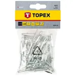 Set 50 buc. nituri de aluminiu 4 x 10 mm TOPEX 43E402 HardWork ToolsRange