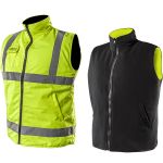 Vesta de lucru cu doua fete reflectorizanta galben/negru Neo Tools 81-520 HardWork ToolsRange