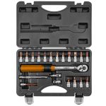 Cheie dinamometrica reversibila 1/4", 5-25Nm cu set biti NEO TOOLS 08-821 HardWork ToolsRange