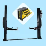 Elevator 2 coloane electrohidraulic 4 T asimetric UTD-P19 HardWork ToolsRange