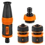Set cu pistol de stropit drept 1/2" reglabil 4 piese NEO TOOLS 15-710 HardWork ToolsRange