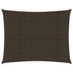 Panza Parasolar pentru Umbrire 3,5 x 5 m, Material HDPE 160 g/mp, Protectie UV 90%, Culoare Maro