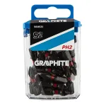 Set biti de impact PH2X25mm 1/4" 20buc. GRAPHITE 56H531 HardWork ToolsRange