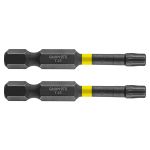 Set biti de impact TX25X50mm 1/4" 2buc. GRAPHITE 56H526 HardWork ToolsRange