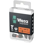 Set 10 biti 851/1 IMP DC, PH2 x 25mm, Wera 05057616001 HardWork ToolsRange