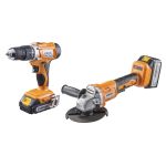Set Polizor unghiular si bormasina 18V 2 si 4Ah BK-AGCDL1 HardWork ToolsRange