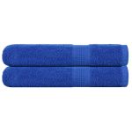 Prosoape pentru saună 2 buc Albastru 360 g/m² 100% bumbac GartenMobel Dekor