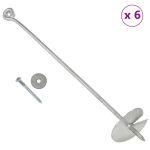 Ancore sol, 6 buc., 10 x 60 cm, metal galvanizat GartenMobel Dekor