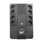 UPS TSY Power, 1000VA/600W, LED, line interactive, 8 x Schuko TSY-D-1K0-LED SafetyGuard Surveillance