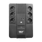 UPS TSY Power, 600VA/360W, LED, line interactive, 6 x Schuko TSY-D-0K6-LED SafetyGuard Surveillance