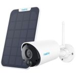 Camera IP wireless 3MP, lentila 4mm, IR 10m, alerte, zoom digital 10x, IP65, microfon, difuzor + panou solar - Reolink Argus ECO SafetyGuard Surveillance
