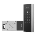 Yala inteligenta, Wi-Fi, sonerie incorporata, verificare status inchidere, alarma anti-furt, gri - EZVIZ CS-DL03(WP)-Grey SafetyGuard Surveillance