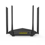 Router WiFi 5 (802.11ac) DualBand 2.4/5GHz, 300+867Mbps, 4x6dBi, 4 porturi Gigabit - TENDA TND-AC10-V30 SafetyGuard Surveillance