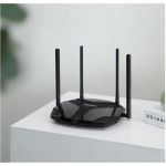 Router Wireless Gigabit MERCUSYS MR80X AX3000, WI-Fi 6, Dual-Band 574 + 2402 Mbps, negru SafetyGuard Surveillance
