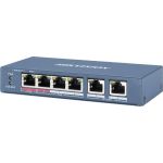 Switch cu management 4 porturi PoE Hikvision - DS-3E1106HP-EI SafetyGuard Surveillance