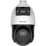 Camera de supraveghere IP PTZ, TandemVu, DarkFighter si ColorVu, 4MP, lentila 2.8mm si 4.8~120mm, WL 30m, IR 100m, Audio, Alarma - HIKVISION DS-2SE4C425MWG-E14F0 SafetyGuard Surveillance