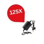Pachet 125 bucăți Alimentator 12V 2A cu fir, indicator Led si Filtru protecție SafetyGuard Surveillance