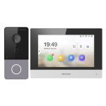 KIT videointerfon TCP/IP pentru 1 familie, monitor TFT LCD 7 inch - HIKVISION DS-KIS603-P SafetyGuard Surveillance