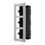 Rama montaj ingropat din otel inoxidabil, 3 module, pentru Interfon modular - HIKVISION DS-KD-ACF3-S SafetyGuard Surveillance