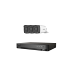 Sistem Supraveghere 3 Camere Exterior UltraHD 5MP High-Performance 80m ARRAY EXIR Hikvision, DVR 4 canale pana la 5MP, Auto-Adaptiv HDTVI/HDCVI/AHD/CVBS SafetyGuard Surveillance