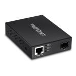 Mediaconvertor POE Gigabit - SFP fibra optica - TRENDnet TFC-PGSFP SafetyGuard Surveillance