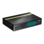 Switch 8 porturi Gigabit PoE/PoE+ 123W - TRENDnet TPE-TG80G SafetyGuard Surveillance