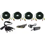 Kit accesorii sisteme de supraveghere pentru 4 camere, cabluri gata mufate, cablu HDMI , sursa alimentare, splitter SafetyGuard Surveillance