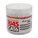 Mufa RJ-45 UTP Cat.6 EZ Passthrough, 50u (100 buc) RJ45-CAT6-EZ-50U-JAR SafetyGuard Surveillance