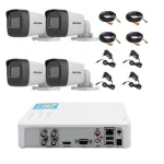 Kit supraveghere video 4 camere Hikvision exterior 20m IR, accesorii incluse SafetyGuard Surveillance