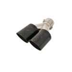 Ornament toba dublu carbon forjat intrare 63mm Cod: NXMS89-63 Automotive TrustedCars