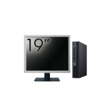Pachet Calculator Second Hand DELL OptiPlex 3060 MiniPC, Intel Core i3-8100T 3.10GHz, 8GB DDR4, 256GB SSD + Monitor 19&quot; NewTechnology Media