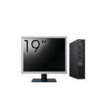 Pachet Calculator Second Hand DELL OptiPlex 3070 Mini, Intel Core i3-9100T 3.10 - 3.70GHz, 8GB DDR4, 256GB SSD + Monitor 19 Inch NewTechnology Media