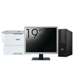 Pachet Calculator Second Hand DELL OptiPlex 3080 SFF, Intel Core i5-10500 3.10 - 4.50GHz, 8GB DDR4, 256GB SSD + Monitor 19 Inch + Imprimanta Brother HL-L6300DW NewTechnology Media