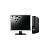 Pachet Calculator Second Hand DELL OptiPlex 3090 Mini PC, Intel Core i3-10105T 3.00 - 3.90GHz, 8GB DDR4, 256GB SSD + Monitor 19&quot; NewTechnology Media
