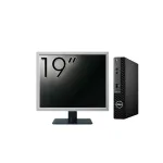 Pachet Calculator Second Hand DELL OptiPlex 3090 Mini PC, Intel Core i3-10105T 3.00 - 3.90GHz, 8GB DDR4, 256GB SSD + Monitor 19" NewTechnology Media
