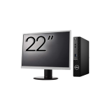 Pachet Calculator Second Hand DELL OptiPlex 3090 Mini PC, Intel Core i3-10105T 3.00 - 3.90GHz, 8GB DDR4, 256GB SSD + Monitor 22&quot; NewTechnology Media
