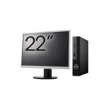 Pachet Calculator Second Hand DELL OptiPlex 3090 Mini PC, Intel Core i3-10105T 3.00 - 3.90GHz, 8GB DDR4, 256GB SSD + Monitor 22" NewTechnology Media