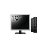 Pachet Calculator Second Hand DELL OptiPlex 5090 Mini PC, Intel Core i5-10500T 2.30 - 3.80GHz, 8GB DDR4, 256GB SSD + Monitor 19&quot; NewTechnology Media