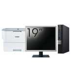 Pachet Calculator Second Hand DELL OptiPlex 7060 Mini PC, Intel Core i3-8100T 3.10GHz, 8GB DDR4, 256GB SSD + Monitor 19 Inch + Imprimanta Brother HL-L6300DW NewTechnology Media
