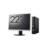 Pachet Calculator Second Hand DELL OptiPlex 7080 Mini PC, Intel Core i5-10500T 2.30 - 3.80GHz, 8GB DDR4, 256GB SSD + Monitor 22" NewTechnology Media